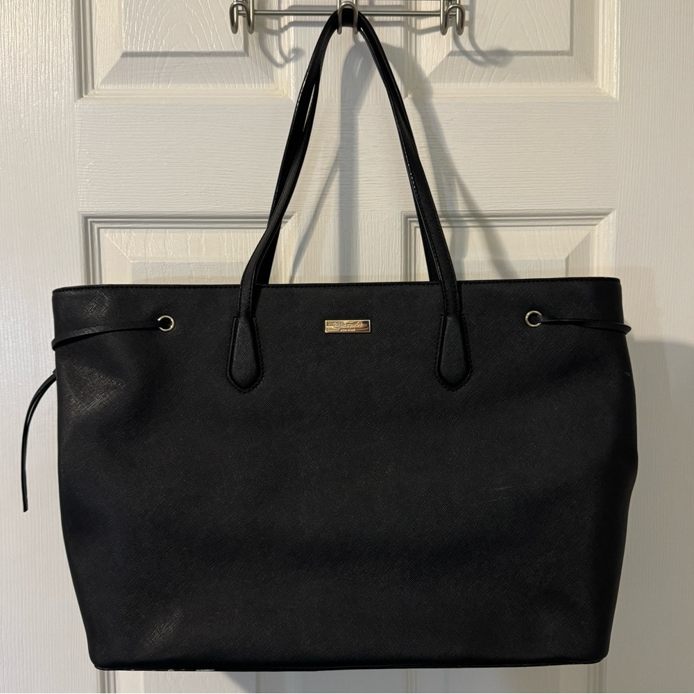 EUC Kate Spade Work Tote - large black leather work bag